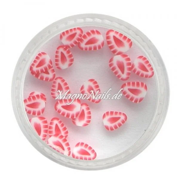 Einlegemotive - Fimo Früchte - Erdbeere Nails Nagel Nögel Nailart