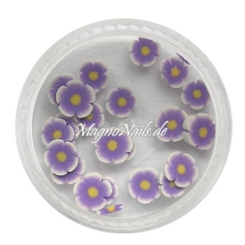 Einlegemotive - Fimo Shapes - Blume lila Nail Art Nails Nagel Nögel Nailart