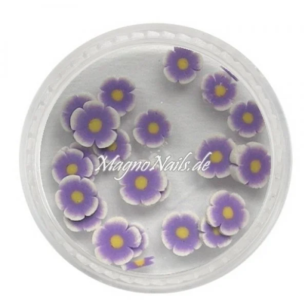 Einlegemotive - Fimo Shapes - Blume lila Nail Art Nails Nagel Nögel Nailart