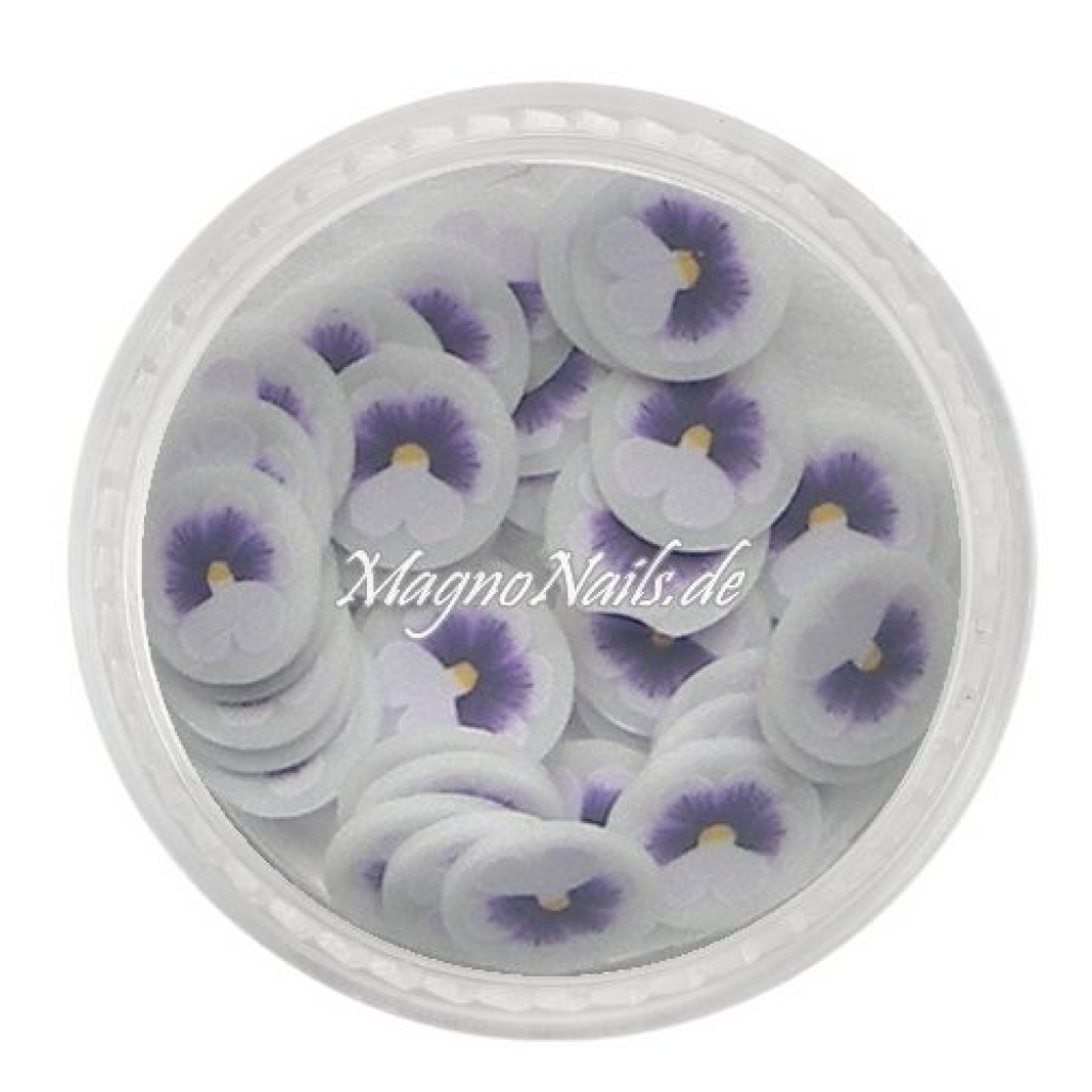Einlegemotive - Fimo Shapes - Blume lila Nail Art Nails Nagel Nögel Nailart