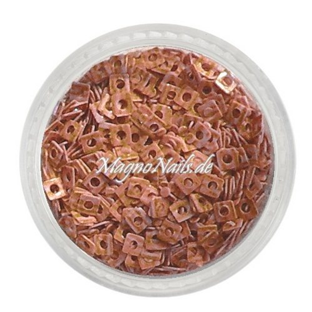 Glitter Shapes - Einlegemotive - Quadrat orange gestreift Nail Art Nails Nagel Nögel Nailart Einleger