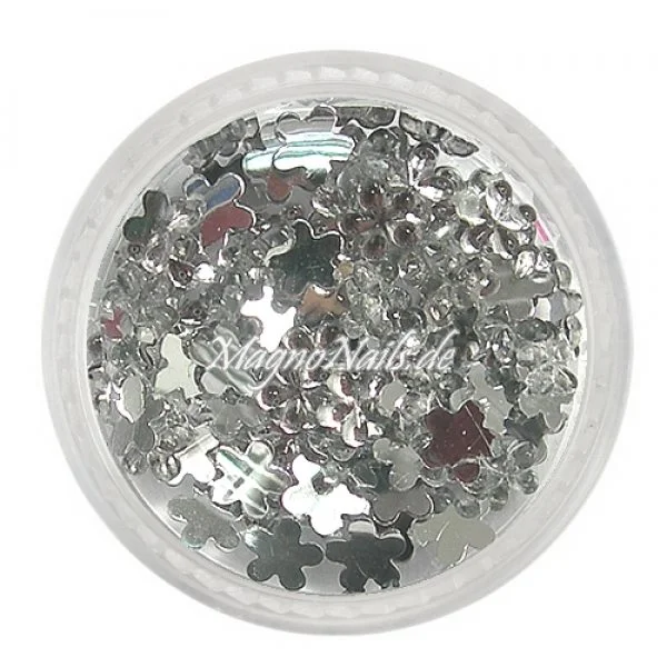 Strasssteine - Blume groß kristall Nageldesign Nägel Nails Nagelstudio Einleger Nailart