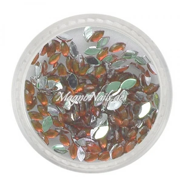 Strasssteine - Elipse braun Nails Nailart Nögel