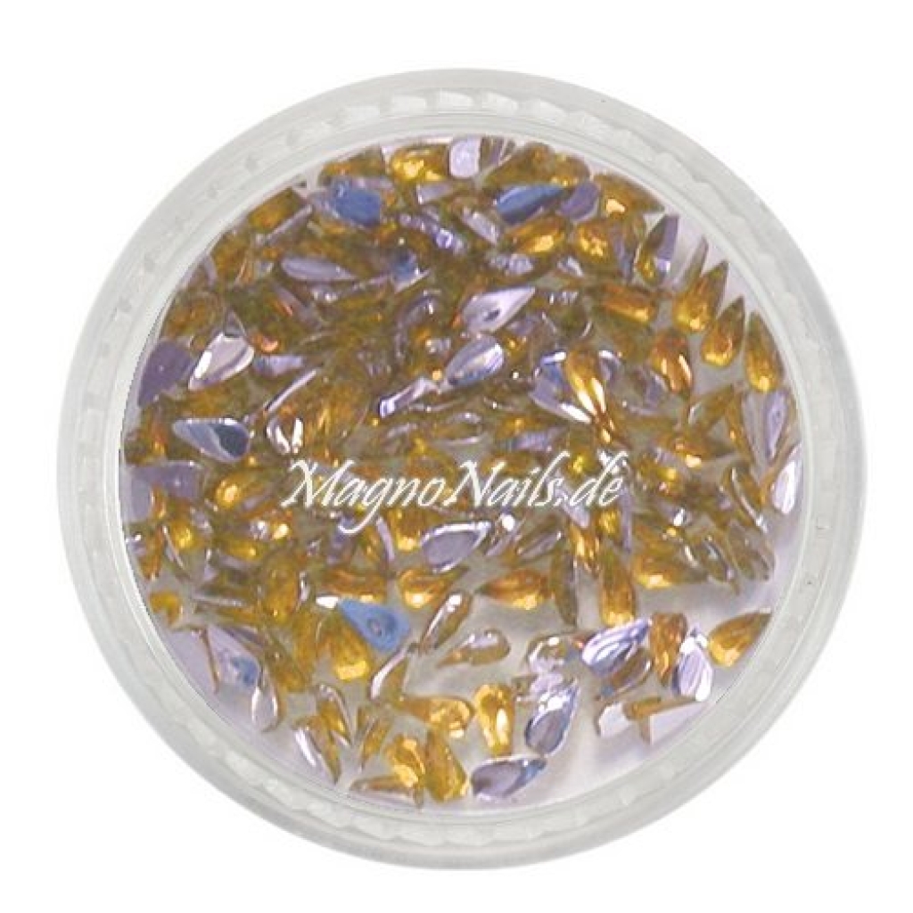 Strasssteine - Tropfen gelb Nageldesign Nägel Nails Nagelstudio Einleger Nailart
