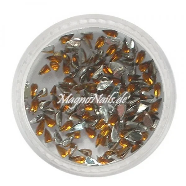 Strasssteine - Tropfen braun Nageldesign Nägel Nails Nagelstudio Einleger Nailart