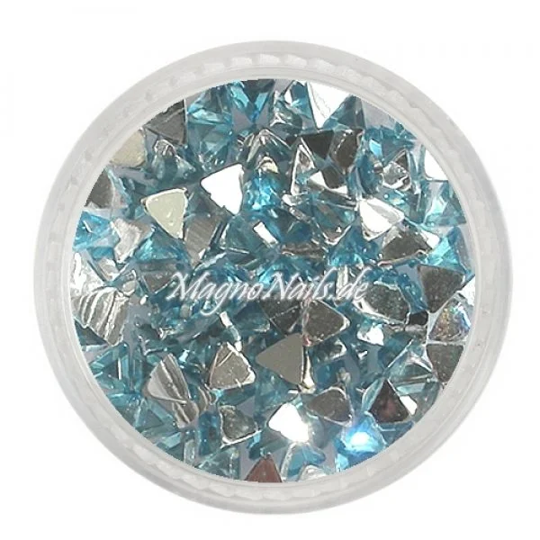 Strasssteine - Dreieck hellblau Nageldesign Nägel Nails Nagelstudio Einleger Nailart