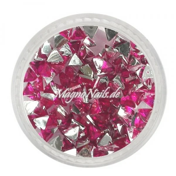 Strasssteine - Dreieck pink Nageldesign Nägel Nails Nagelstudio Einleger Nailart