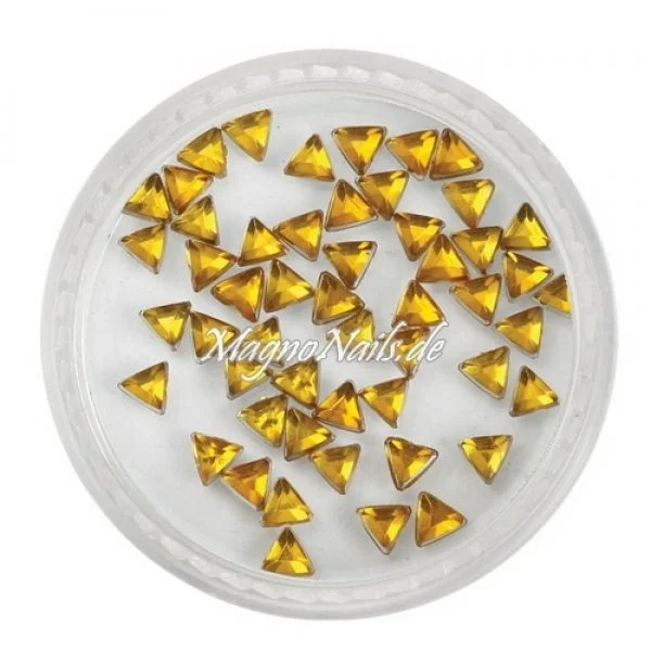 Strasssteine - Dreieck orange Nageldesign Nägel Nails Nagelstudio Einleger Nailart