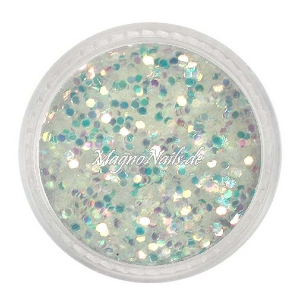 Nail Art Pailetten weiß mit gelben Stich 1mm  Nägel Nails Nailart Nageldesign Nagel GlitzerPailetten
