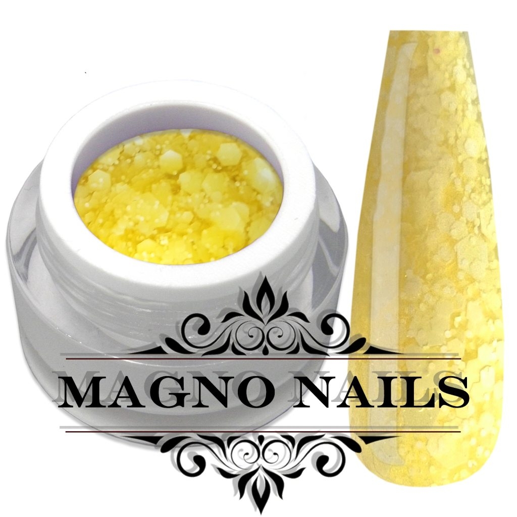 UV Gel - 5452 - Confetti Gel - Sunflower