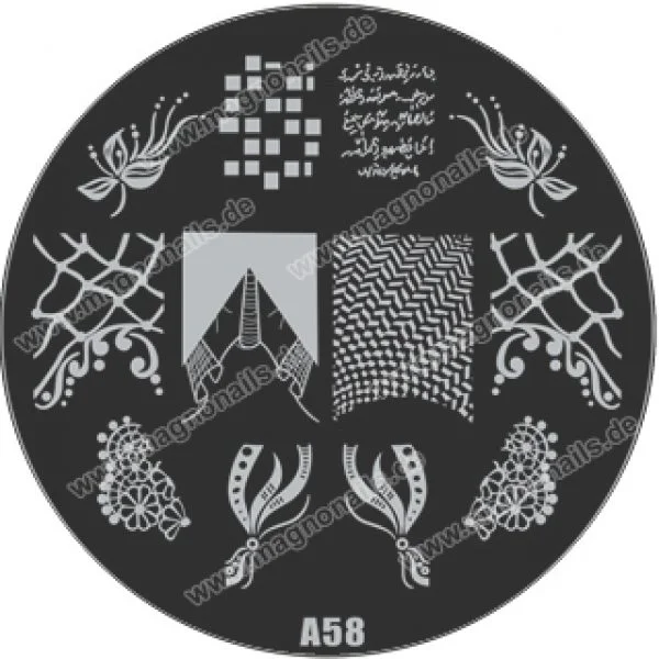 Nail Stamping Schablone