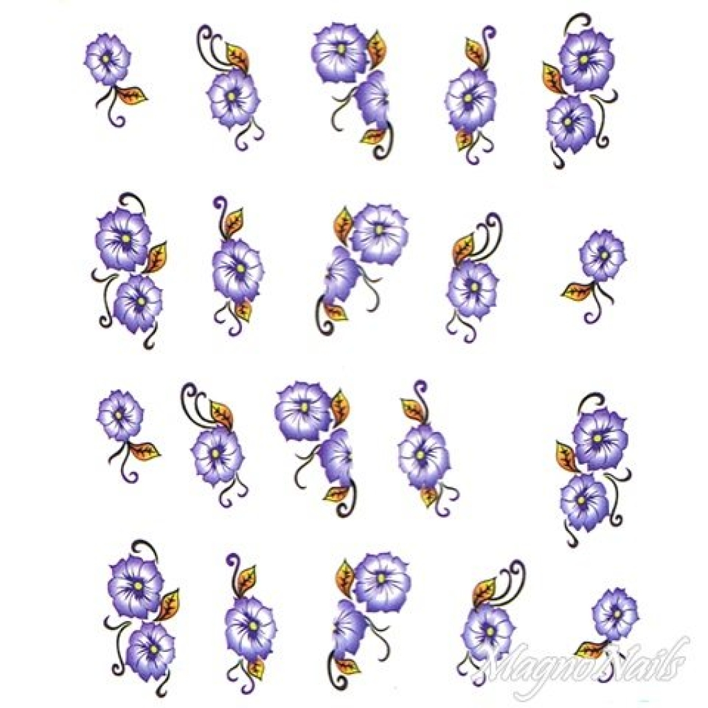 2D Nail Art One Stoke Sticker
