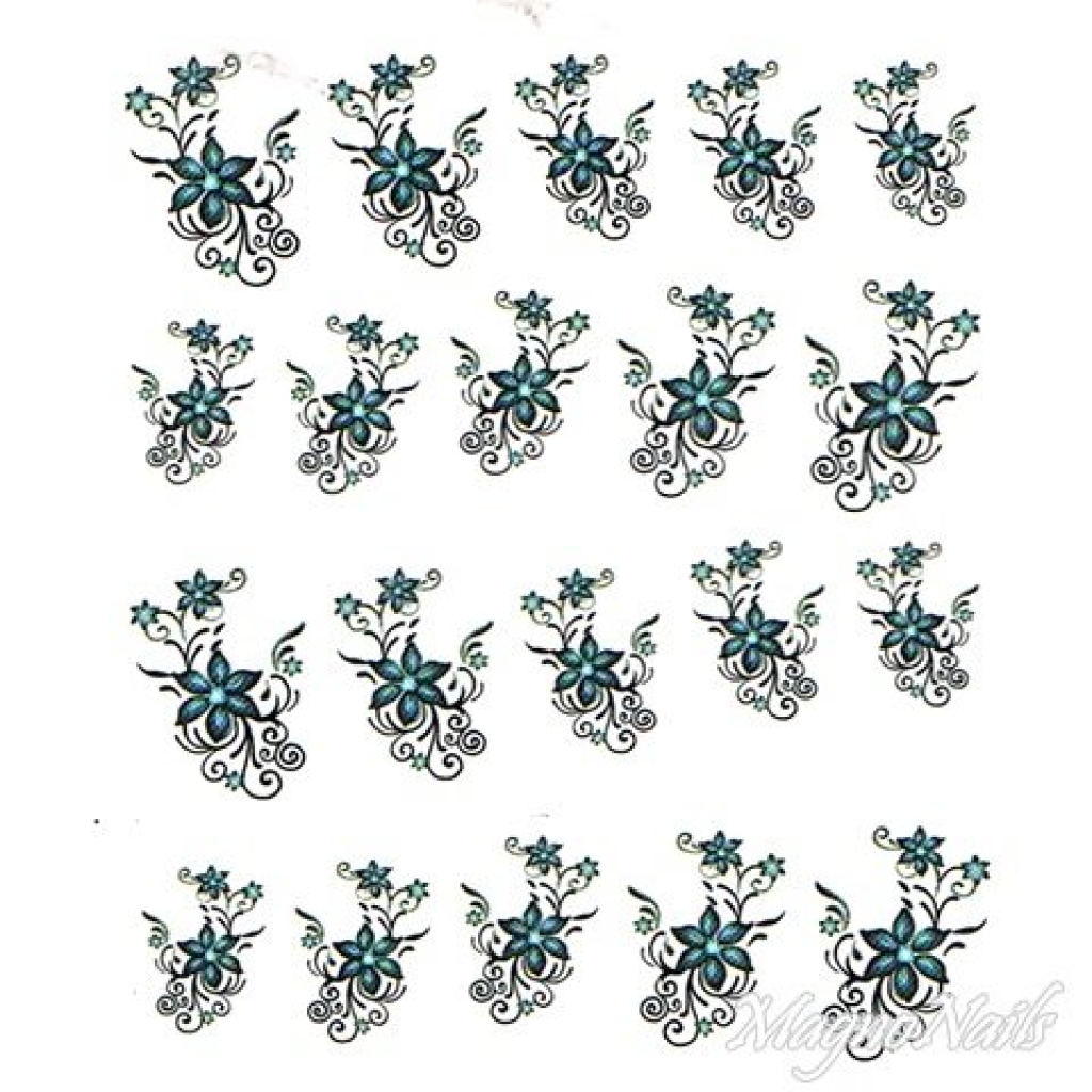 2D Nail Art One Stoke Sticker