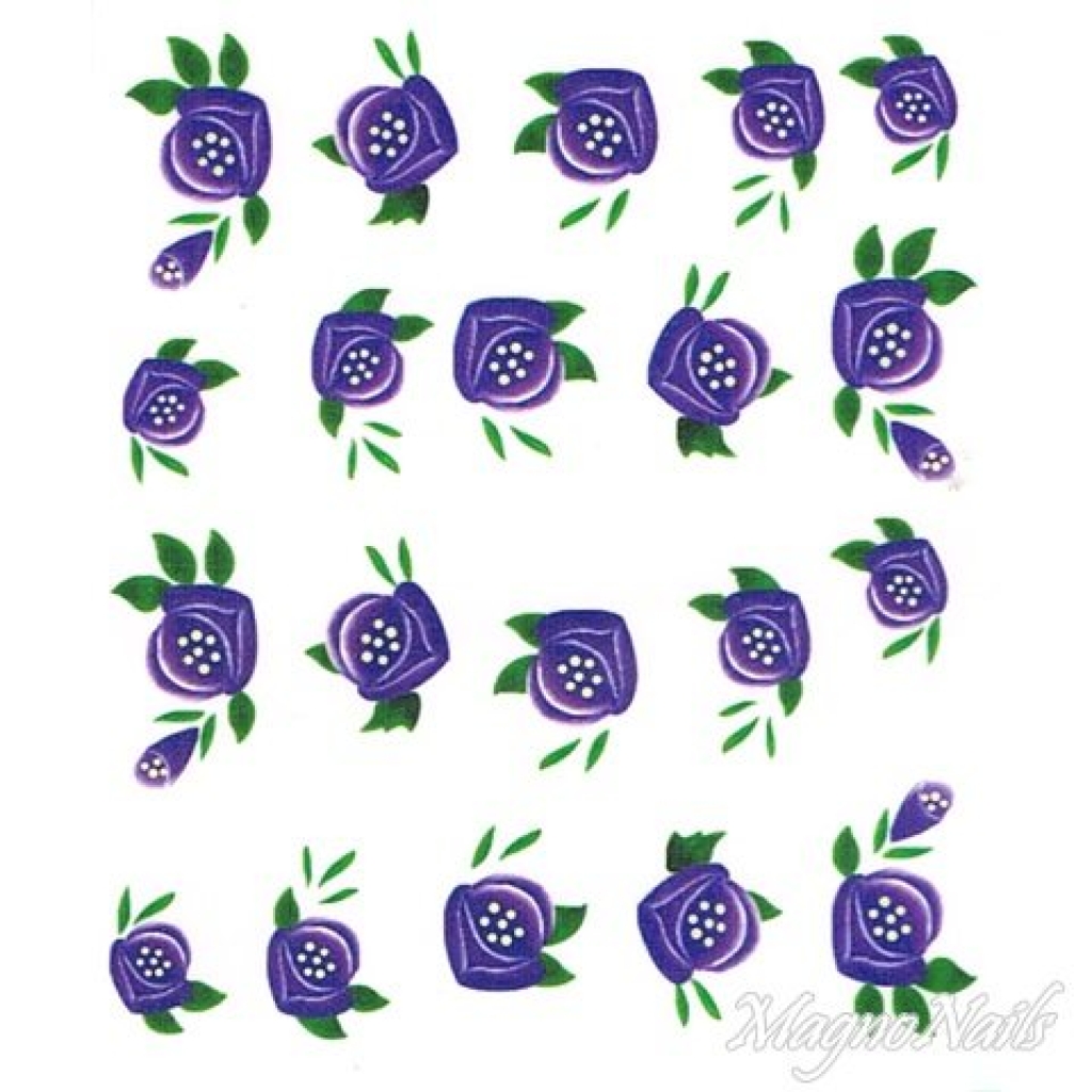 2D Nail Art One Stoke Sticker