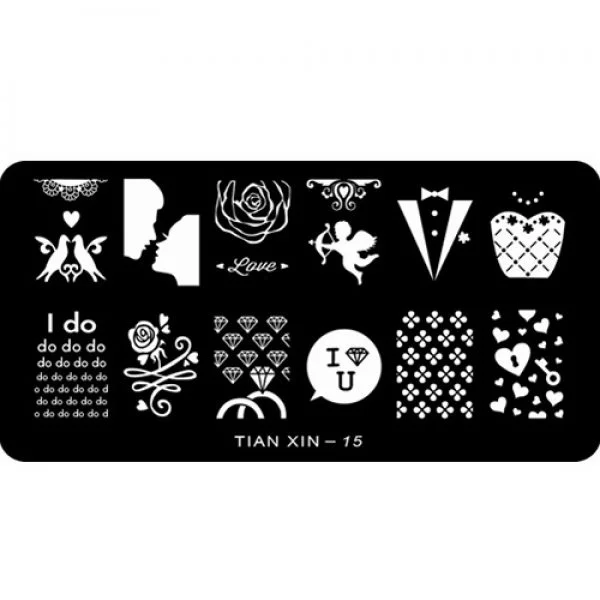 Stamping Schablone A01