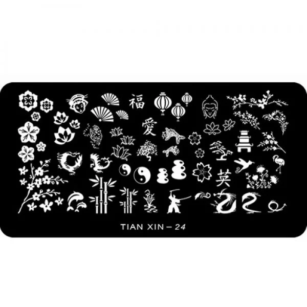 Stamping Schablone A01