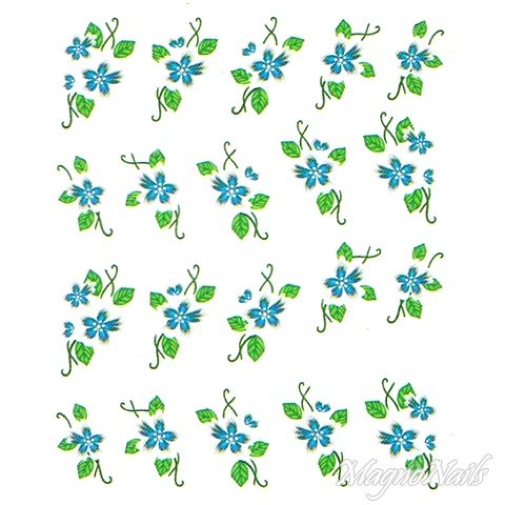 2D Nail Art One Stoke Sticker
