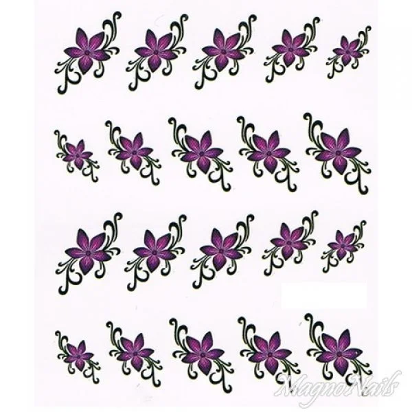 2D Nail Art One Stoke Sticker