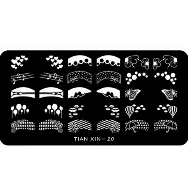 Stamping Schablone A01