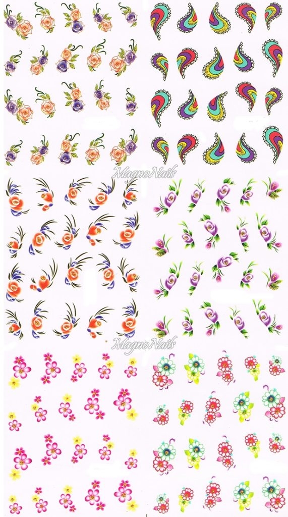2D Nail Art Sticker