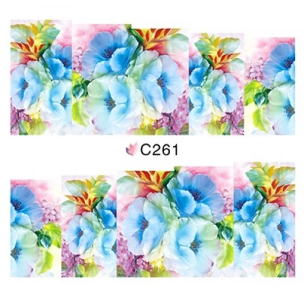 2D Nail Art One Stoke Sticker