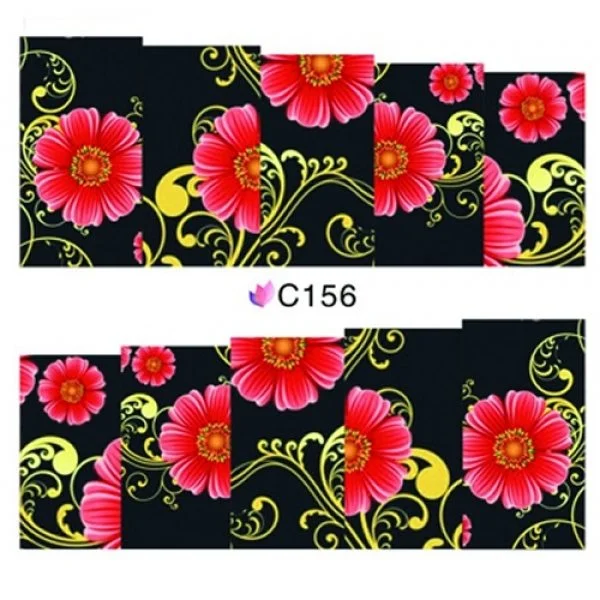 2D Nail Art One Stoke Sticker