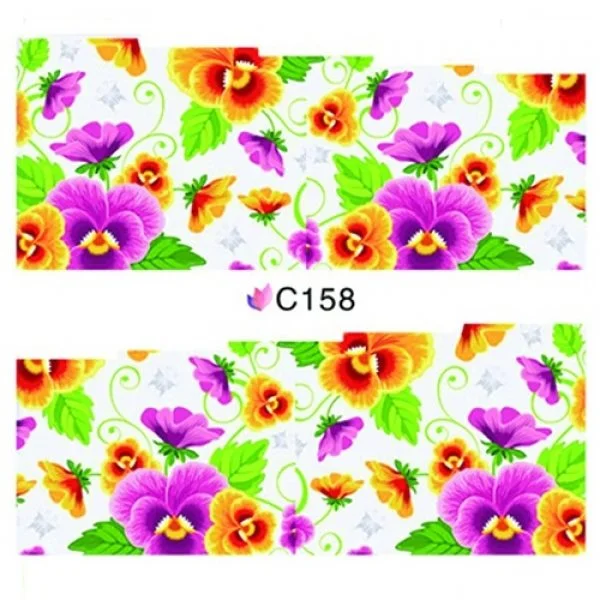 2D Nail Art One Stoke Sticker