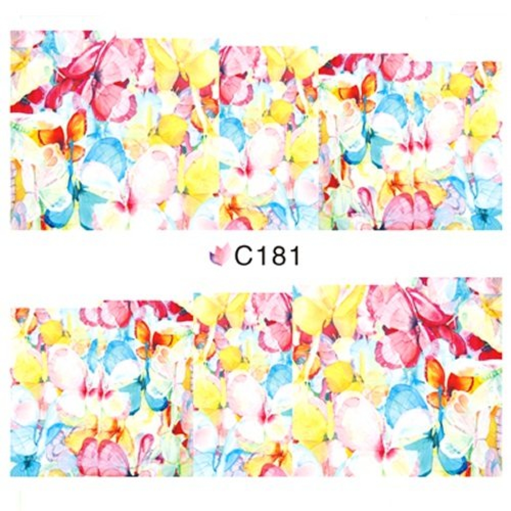 2D Nail Art One Stoke Sticker