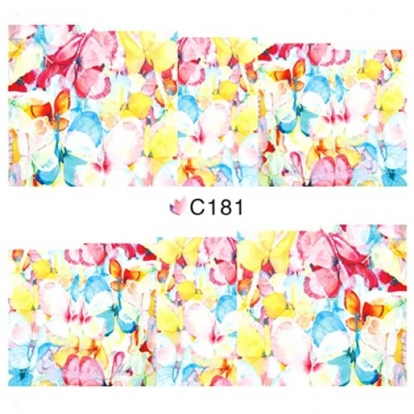 2D Nail Art One Stoke Sticker