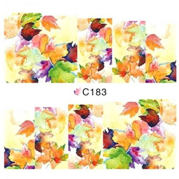 2D Nail Art One Stoke Sticker