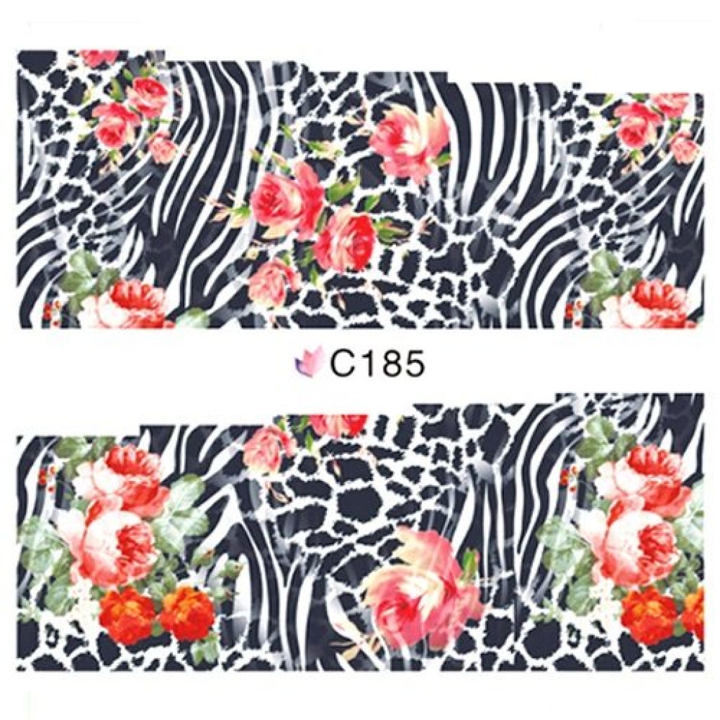 2D Nail Art One Stoke Sticker