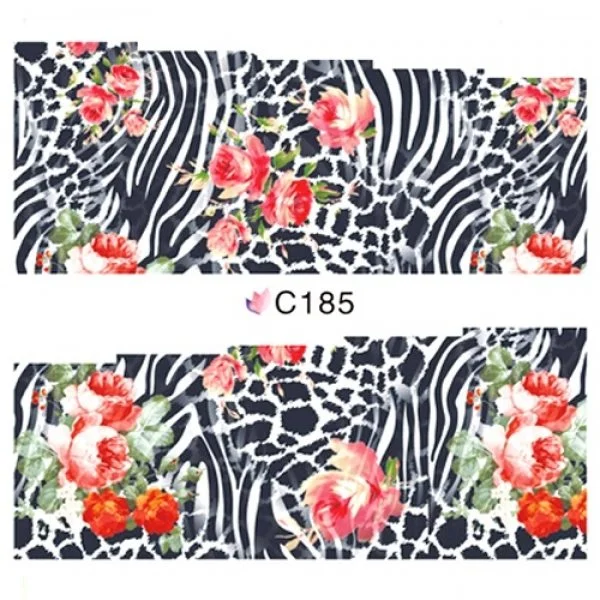 2D Nail Art One Stoke Sticker