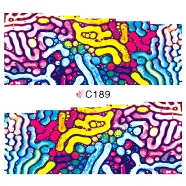 2D Nail Art One Stoke Sticker