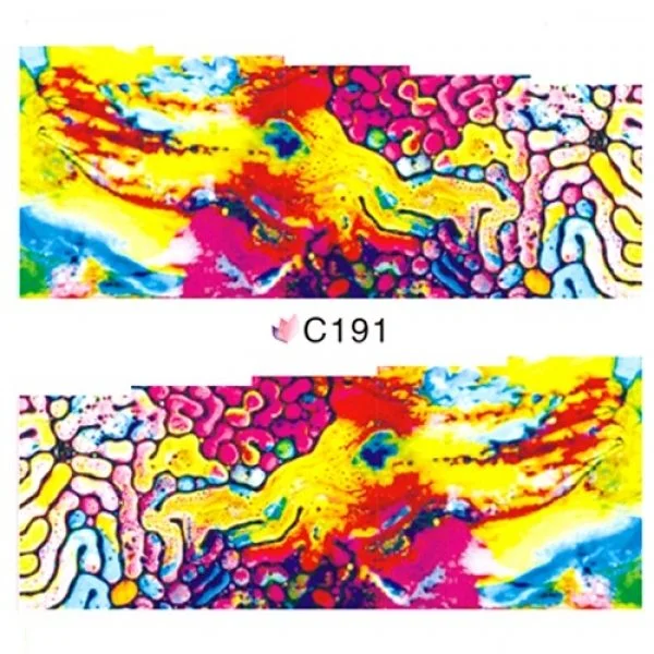 2D Nail Art One Stoke Sticker