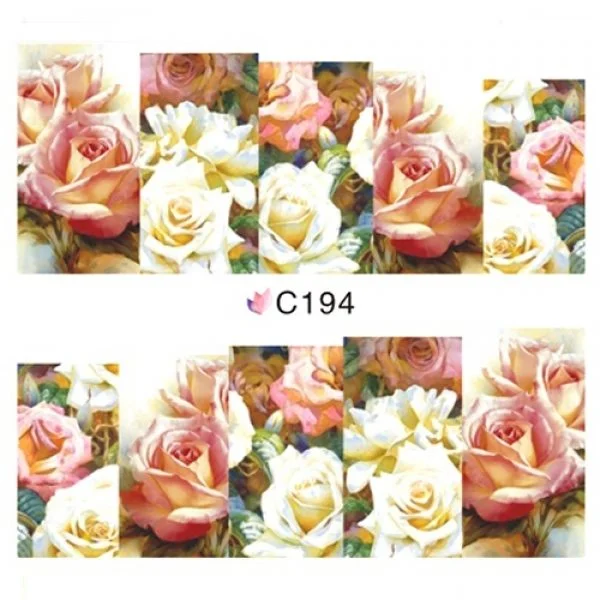 2D Nail Art One Stoke Sticker