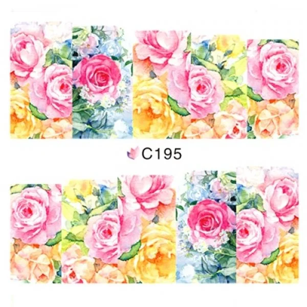 2D Nail Art One Stoke Sticker