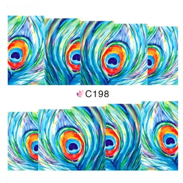 2D Nail Art One Stoke Sticker