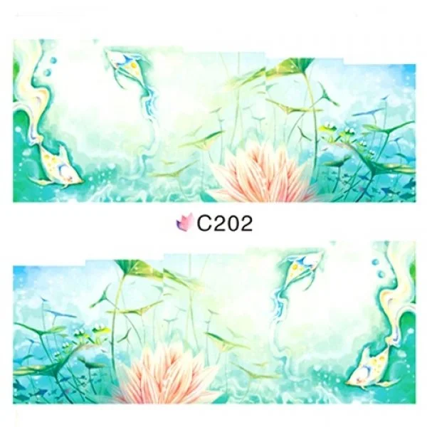 2D Nail Art One Stoke Sticker