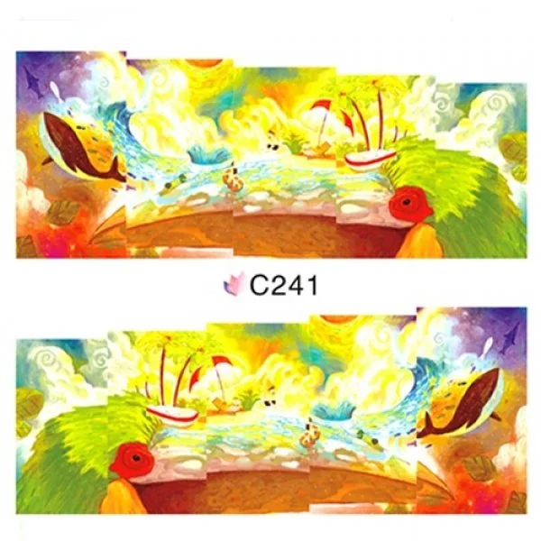 2D Nail Art One Stoke Sticker