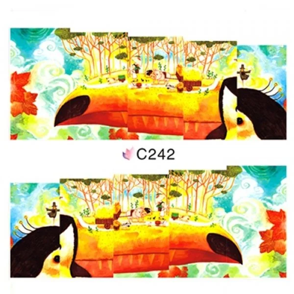 2D Nail Art One Stoke Sticker