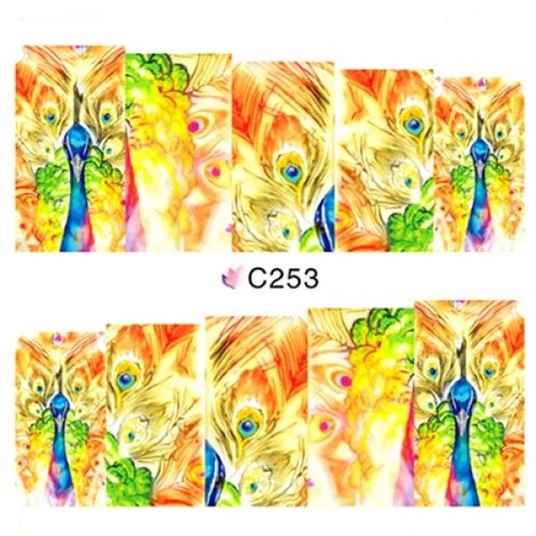 2D Nail Art One Stoke Sticker