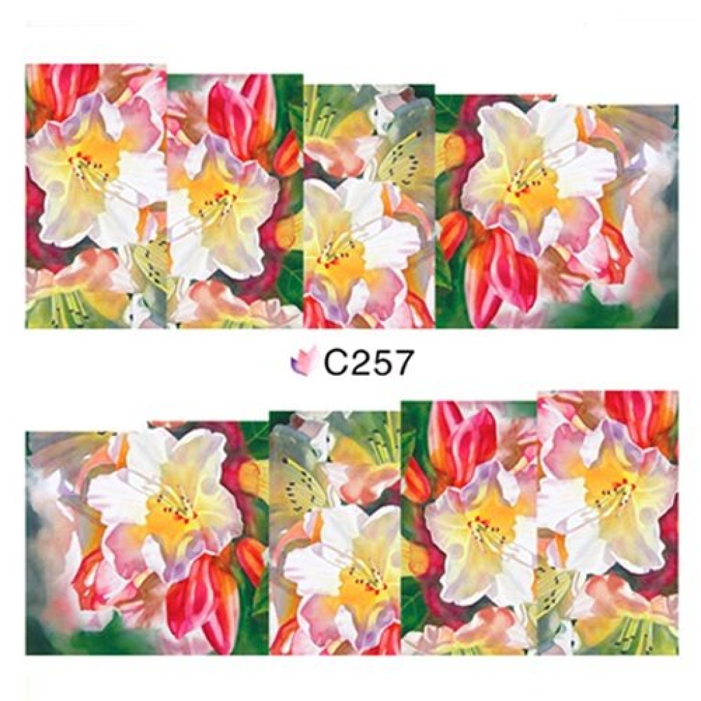 2D Nail Art One Stoke Sticker