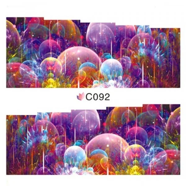 2D Nail Art One Stoke Sticker