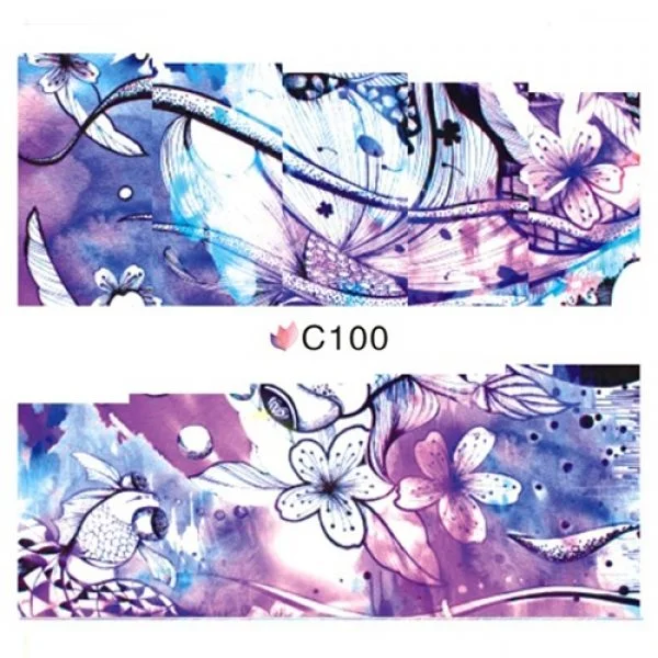 2D Nail Art One Stoke Sticker