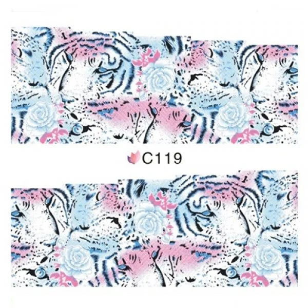 2D Nail Art One Stoke Sticker