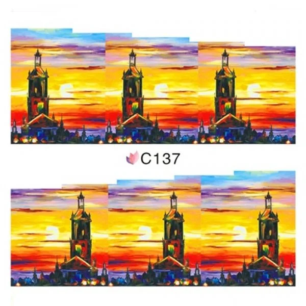 2D Nail Art One Stoke Sticker