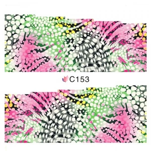 2D Nail Art One Stoke Sticker