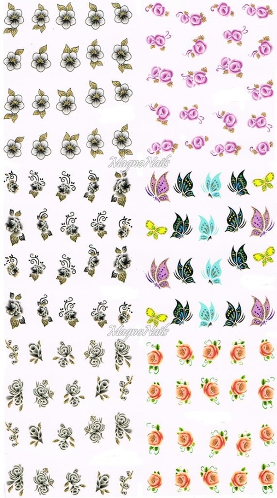 2D Nail Art Sticker