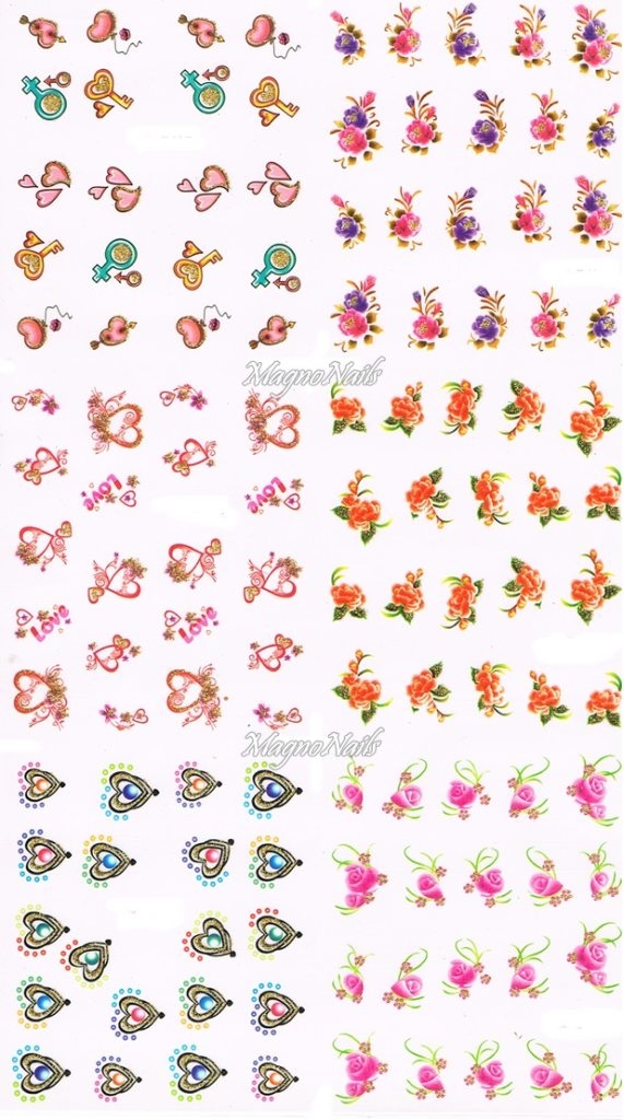 2D Nail Art Sticker