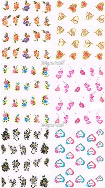 2D Nail Art Sticker